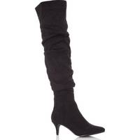 QUIZ Women's Knee High Heel Boots