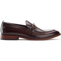 Base London Mens Brown Leather Shoes With Bucklet