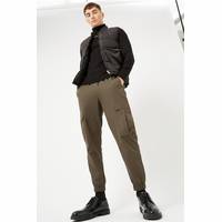 Burton Men's Khaki Cargo Trousers