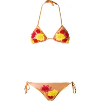 FARFETCH Amir Slama White Bikini Tops