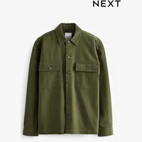 Next Men's Khaki Overshirts