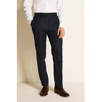 Moss Men's Navy Blue Suit Trousers