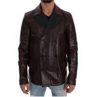 Dolce and Gabbana Men's Brown Leather Jackets