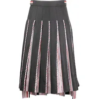 FARFETCH Thom Browne Women's Grey Pleated Skirts