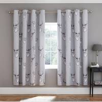 Catherine Lansfield Silver Curtains