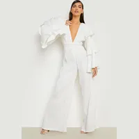 boohoo Women's Satin Jumpsuits