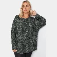 Yours Clothing Women's Leopard Print Jumpers