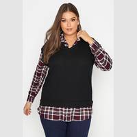 Yours Clothing Women's 2 in 1 Jumpers