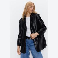 Warehouse Women's Faux Leather Blazers