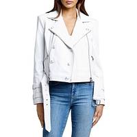 Bloomingdale's Women's White Leather Jackets