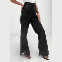 Missguided Women's High Waisted Straight Leg Trousers