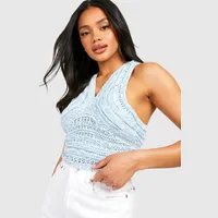 Debenhams Women's Crochet Crop Tops