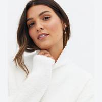 New Look Women's White Fluffy Jumpers