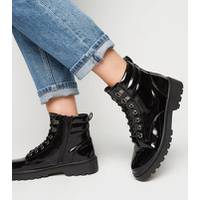 New Look Patent Leather Boots for Women