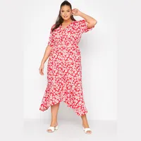 Yours Clothing Women's Hanky Hem Dress