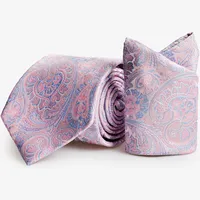 Slater Menswear Charlton Gray Men's Paisley Ties