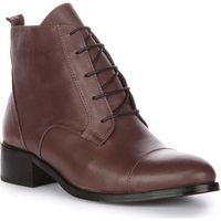 Justin Reece Women's Leather Lace Up Boots