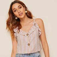 SHEIN Striped Camisoles And Tanks for Women