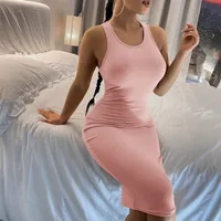 SHEIN Women's Pink Midi Dresses