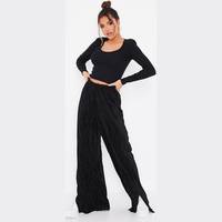 I Saw It First Women's Pleated Wide Leg Trousers