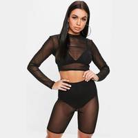 Missguided Mesh Crop Tops for Women