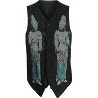 Yohji Yamamoto Men's Black Waistcoats