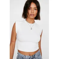 Debenhams NASTY GAL Women's White Crop Tops