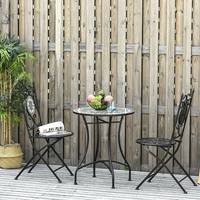 Outsunny Folding Bistro Tables