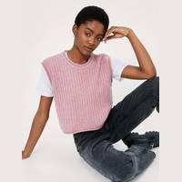 NASTY GAL Women's Pink Cropped Jumpers