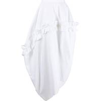 FARFETCH Women's White Ruffle Skirts