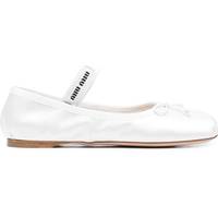 FARFETCH Women's White Flat Shoes