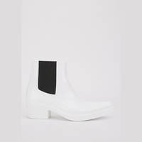 Everything5Pounds Women's White Ankle Boots