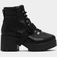 NASTY GAL Women's Black Lace Up Boots