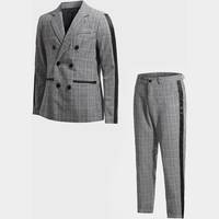 SHEIN Men's Grey Check Suits
