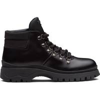 Prada Women's Black Lace Up Ankle Boots