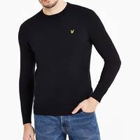 Jacamo Men's Black Crew Neck Jumpers