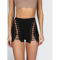 SHEIN Lace Up Shorts for Women