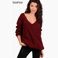 Womens Oversized Jumpers from Boohoo
