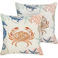 Beliani Linen Cushions