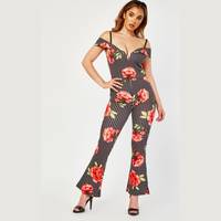 Everything5Pounds Women's Plunge Jumpsuits