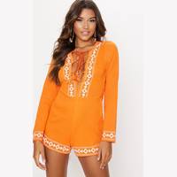 Women's Pretty Little Thing Embroidered Playsuits