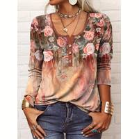 Just Fashion Now Women's Floral T-shirts