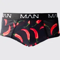 boohooMAN Men's Print Briefs