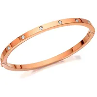 F.Hinds Jewellers Women's Crystal Bangles