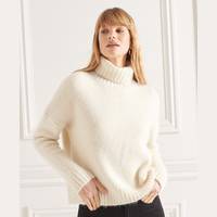 Superdry Women's White Roll Neck Jumpers