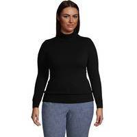Land's End Women's Black Roll Neck Jumpers