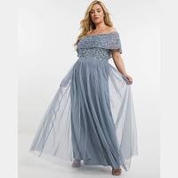 Simply Be Women's Blue Sequin Dresses