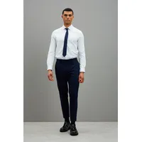 Debenhams Burton Men's Navy Blue Suit Trousers