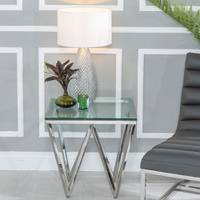 Furntastic Glass And Metal Tables