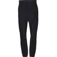 Rick Owens Men's Black Wool Trousers